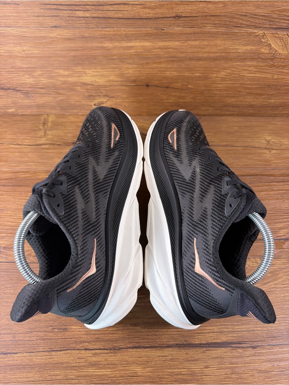 Hoka Clifton 9 Women's‎ Running Shoes Black Rose Gold Size 9.5 - Picture 3 of 10